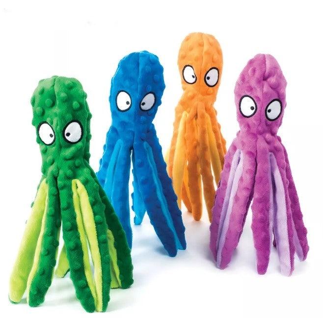 Brinquedo Para Cachorro Polvo Octopus Pelucia Pet Com Apito Interno Único